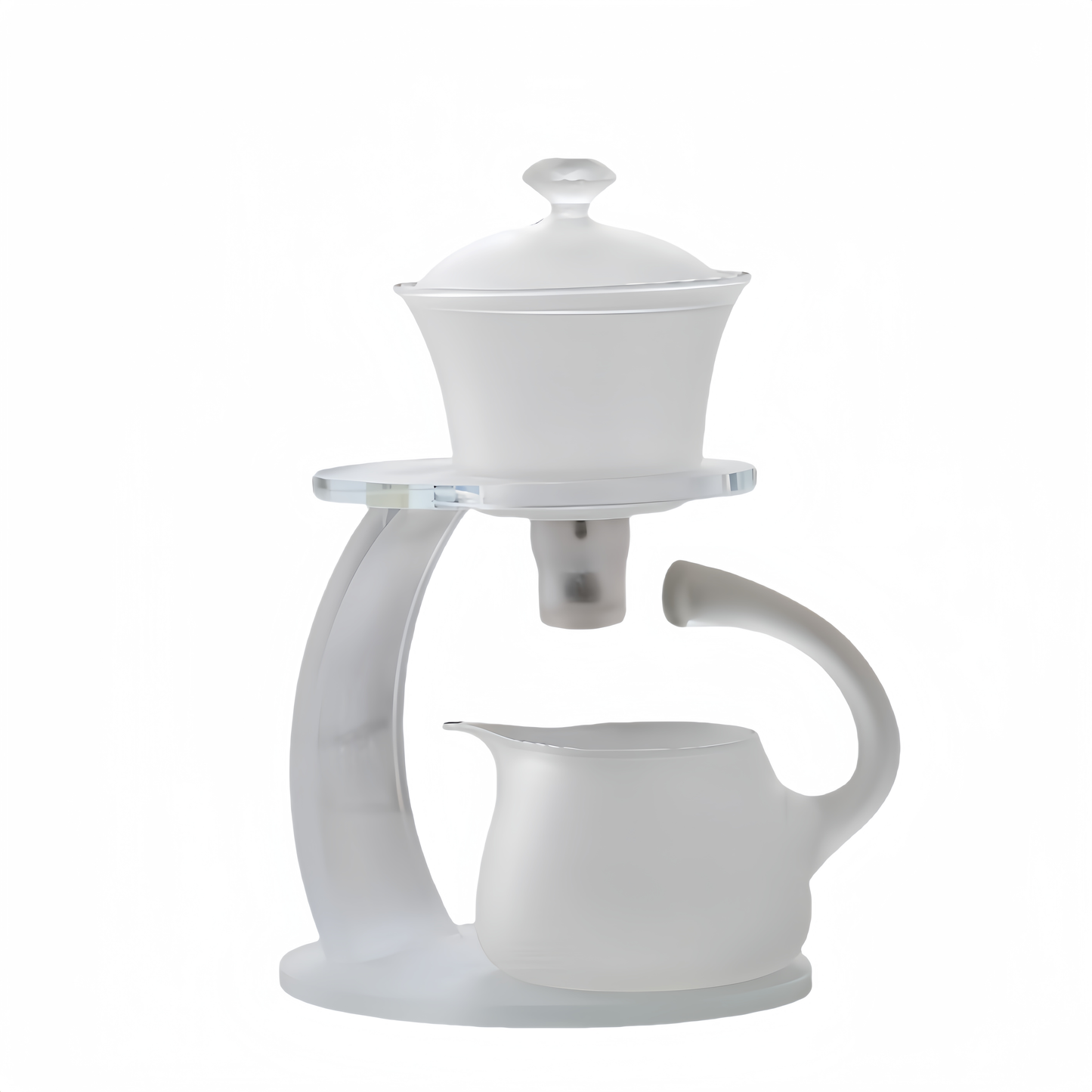 Heat-resistant frosted glass magnetic automatic tea maker