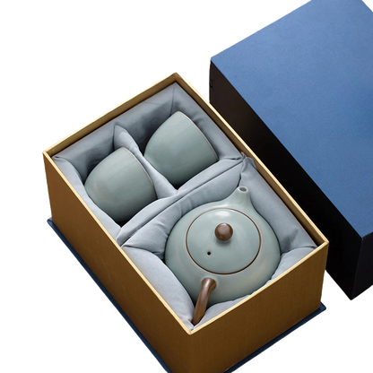 Ru Kiln Kung Fu Tea Set Gift Box